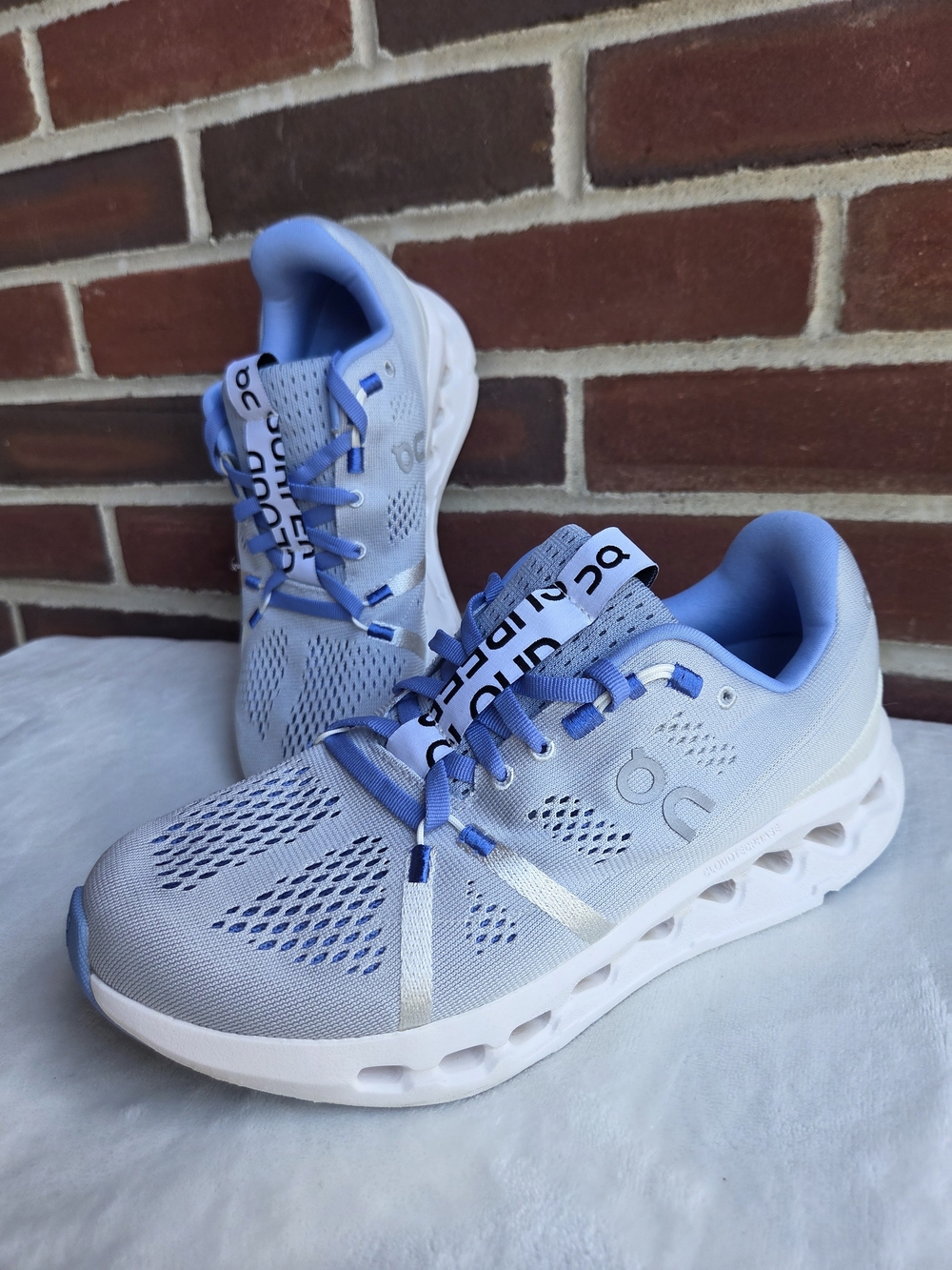 On CloudTec Phase Women’s Running Shoes Blue White US 8 EU 39